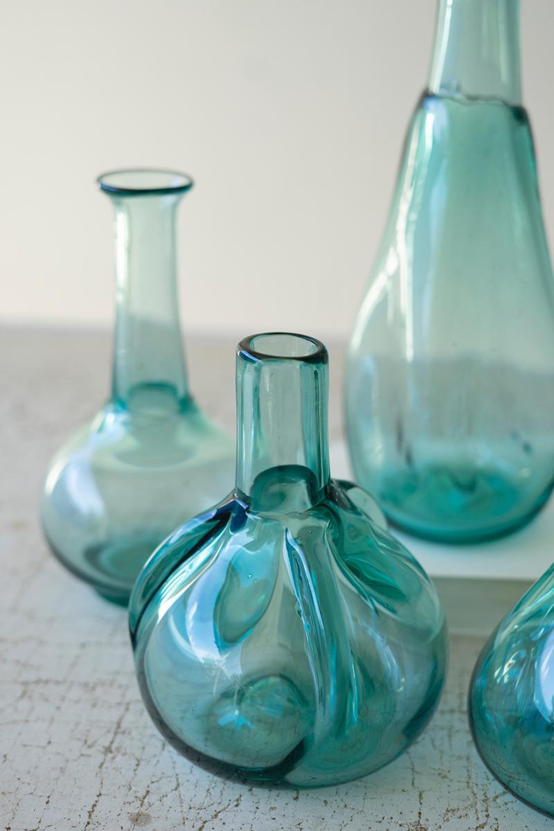 Recycled Glass, Bottle Bud Vases