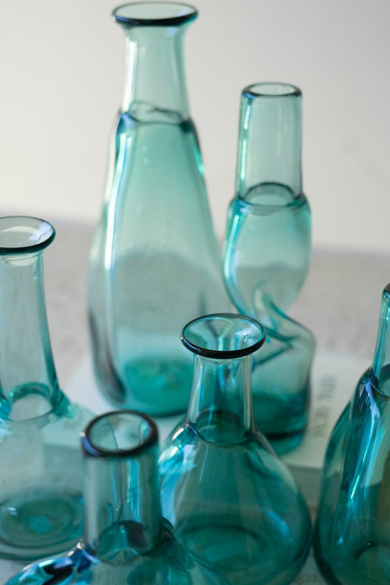 Recycled Glass, Bottle Bud Vases