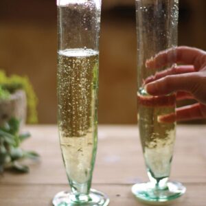 Recycled Glass, Tall Recycled Champagne Flute