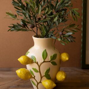 Ceramic lemon vase