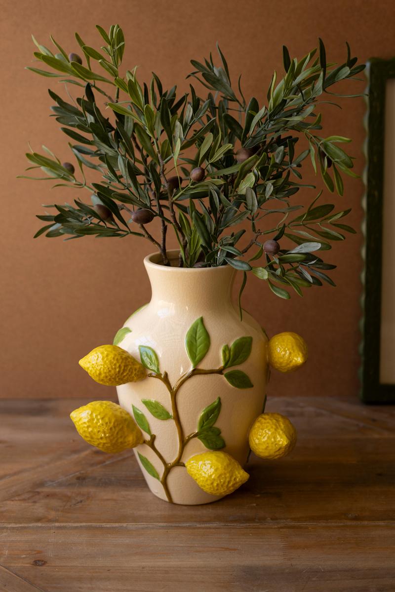 Box of 2 — Ceramic Lemon Vase