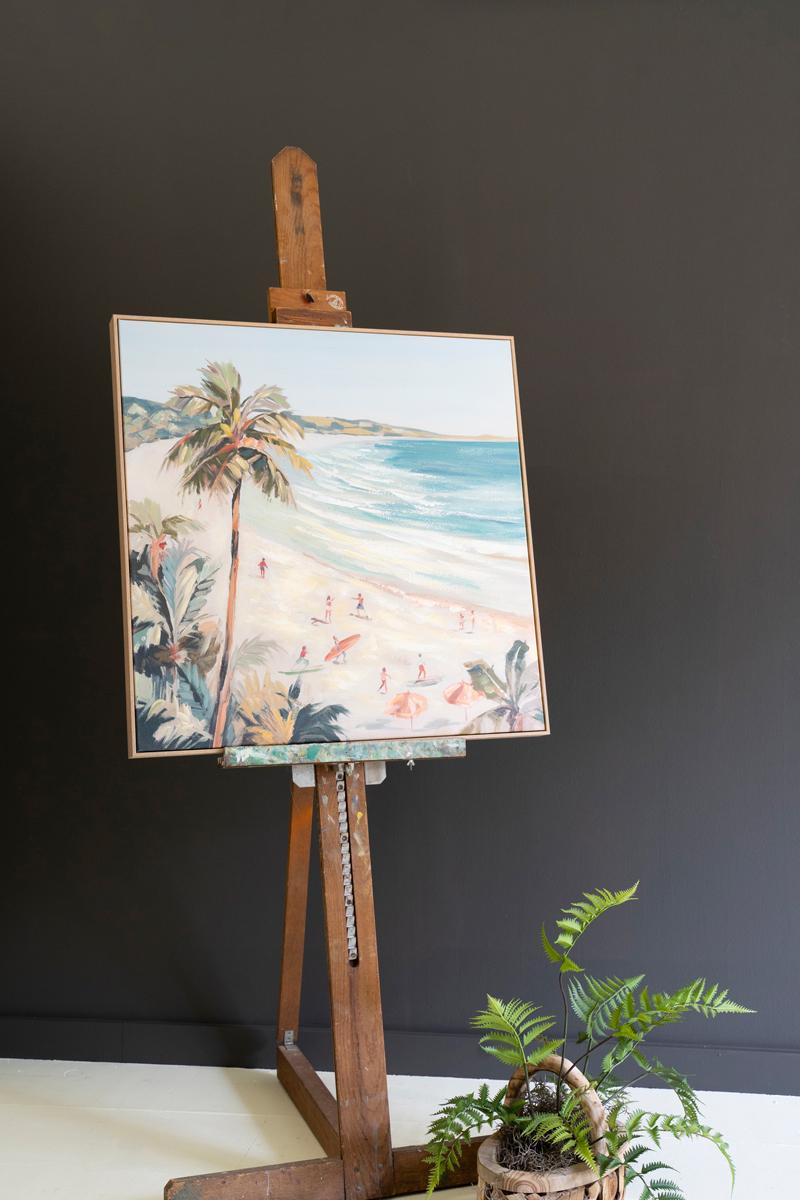 Framed Painting – Beach Scene