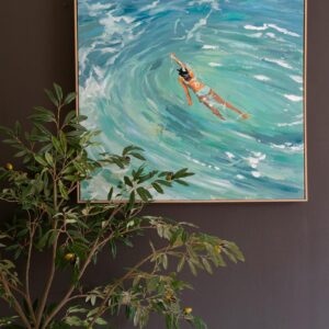 Framed Painting – Swimmer