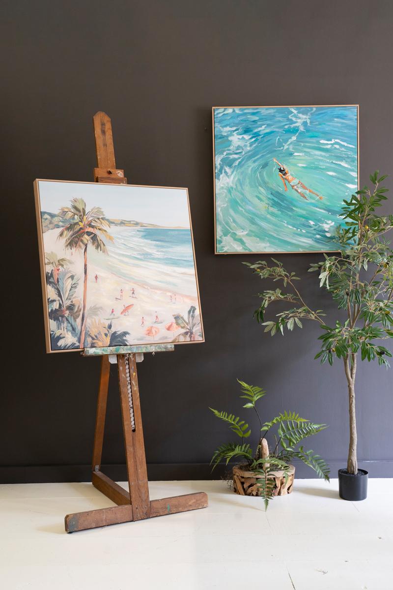 Framed Painting – Swimmer