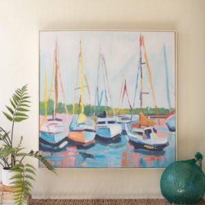Framed Sailboat Painting
