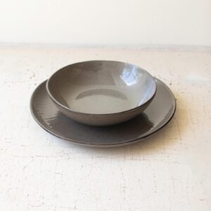 Bayou Ceramic Dinner Plate And Bowl (6 Bowl, 6 Plates