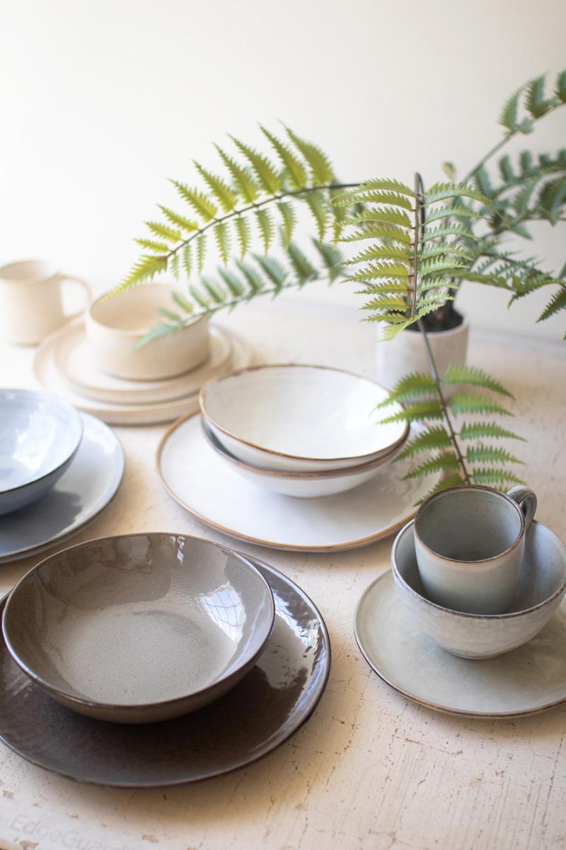 Bayou Ceramic Dinner Plate And Bowl