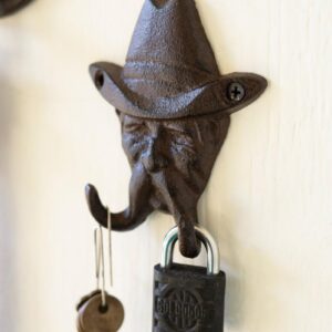 Box of 6 — Cast Iron Cowboy Hook