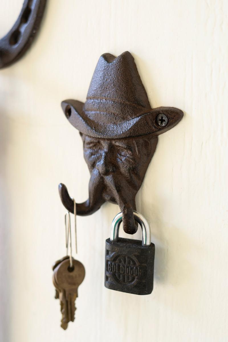 Box of 6 — Cast Iron Cowboy Hook