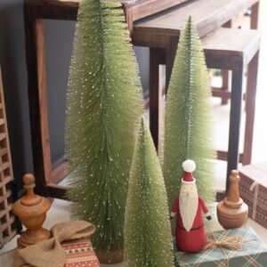 Giant Bottle Brush Christmas Trees, Green