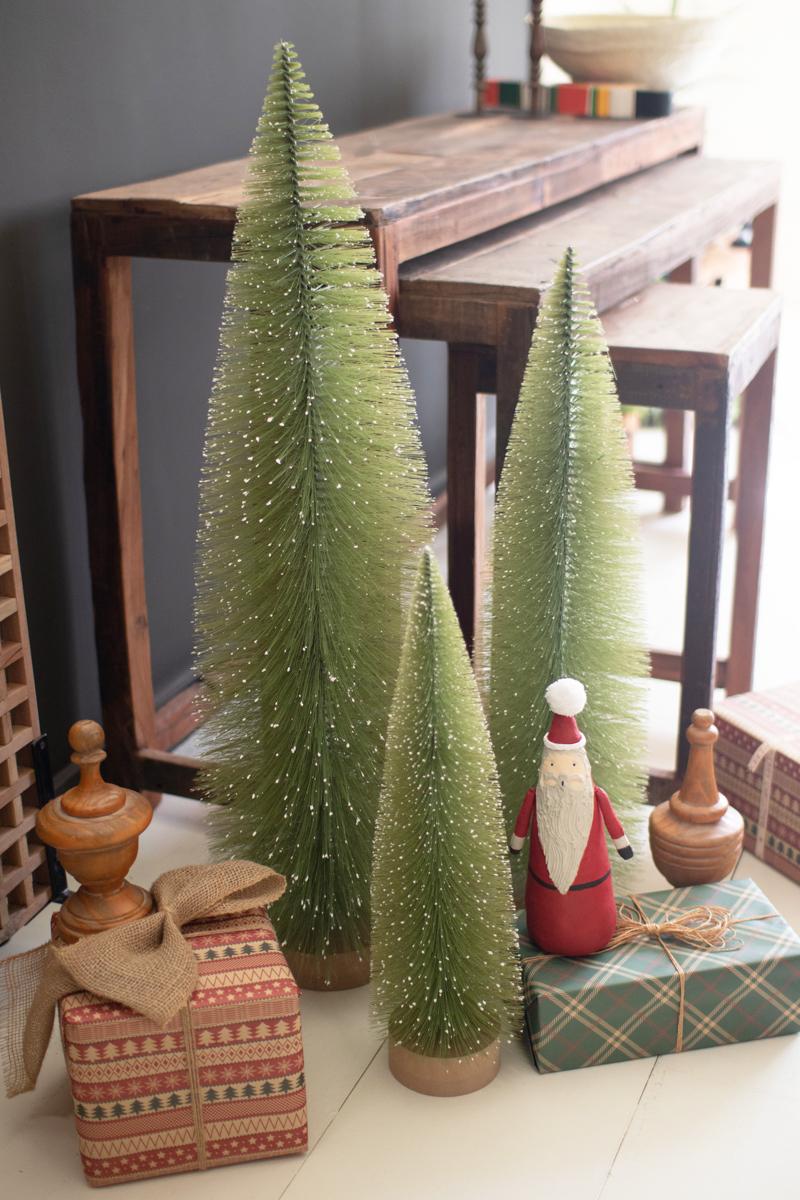 Giant Bottle Brush Christmas Trees, Green