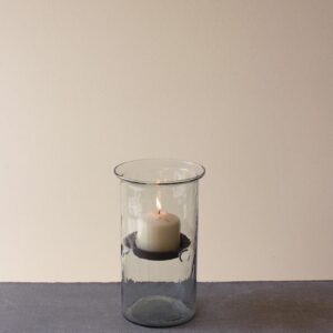 Box of 2 — Mini Glass Candle Cylinders with Rustic Insert Medium