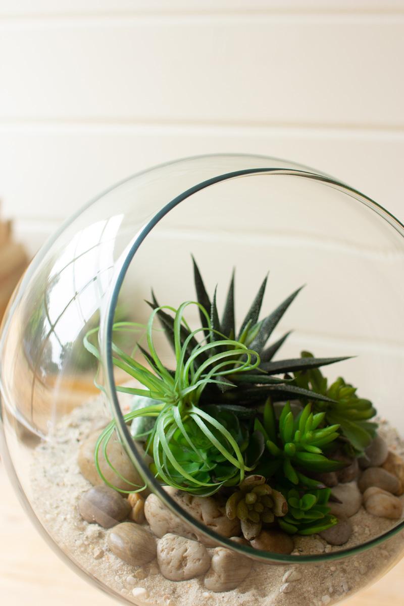 Recycled Glass, Round Glass Store Display