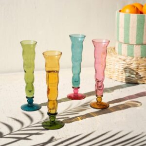 Box of 2 — Set of 4 Trumpet Champagne Glasses