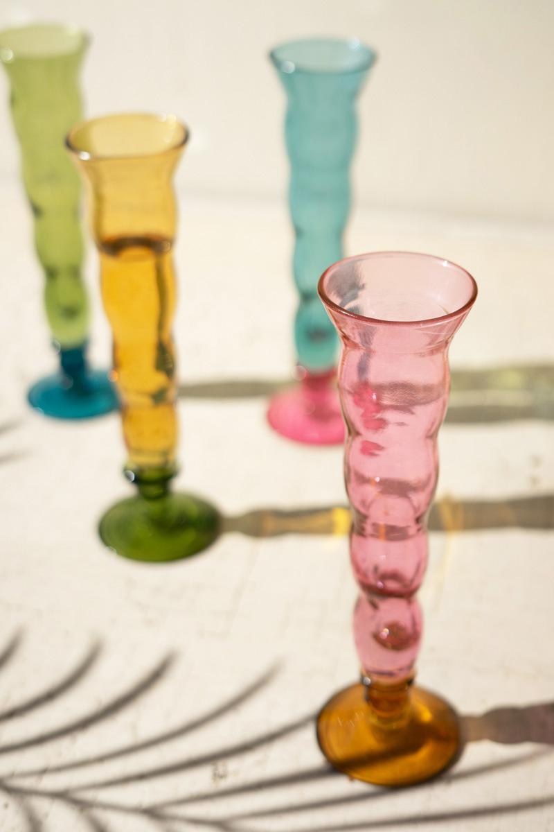 Box of 2 — Set of 4 Trumpet Champagne Glasses