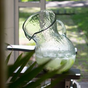Box of 2 — Large Glass Tilted Pitcher