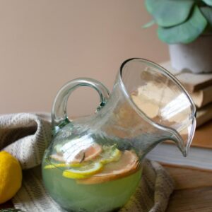Box of 2 — Small Glass Tilted Pitcher