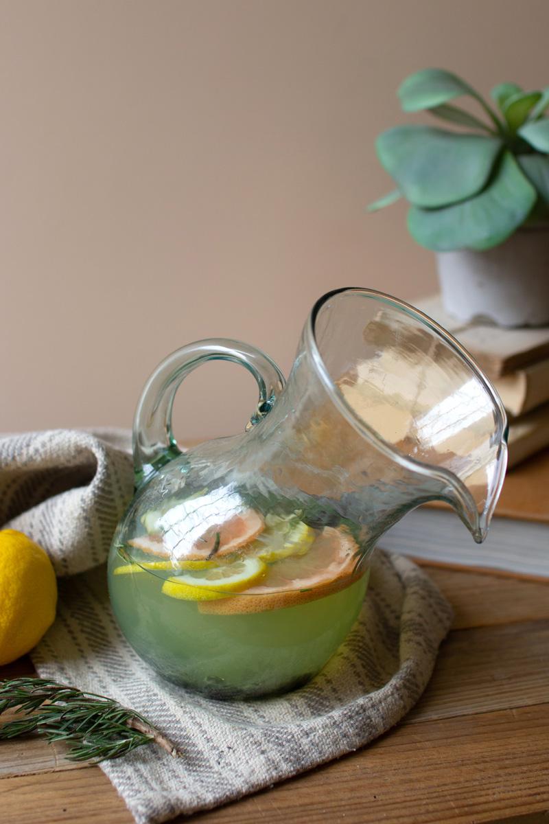 Box of 2 — Small Glass Tilted Pitcher