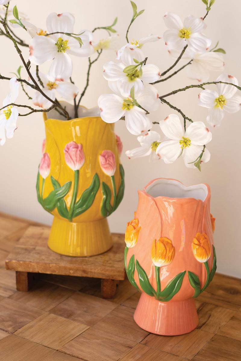 Ceramic Tulip Vases