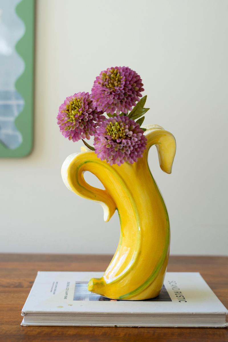 Box of 2 — Ceramic Banana Vase