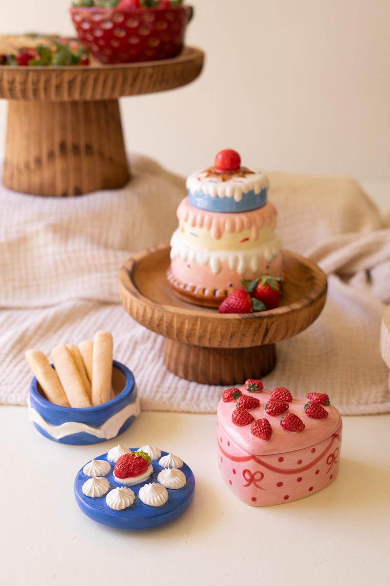 Box of 2 — Set of 3 Ceramic Dessert Boxes