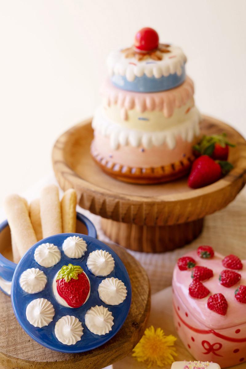 Box of 2 — Set of 3 Ceramic Dessert Boxes