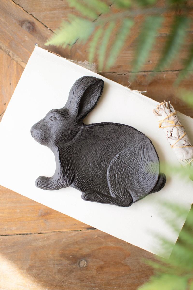 Box of 6 — Cast Iron Easter Rabbit Trinket Tray