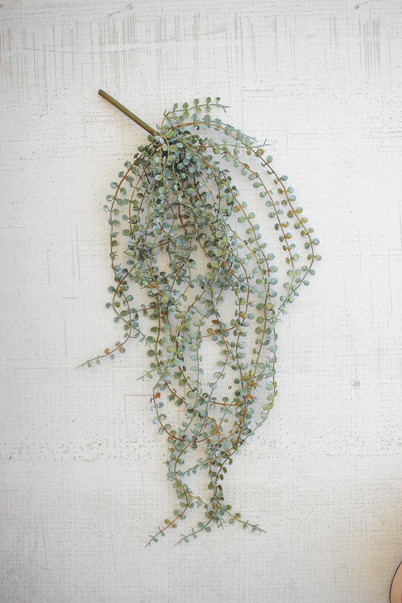 Large Hanging Artificial Necklace Fern, Green
