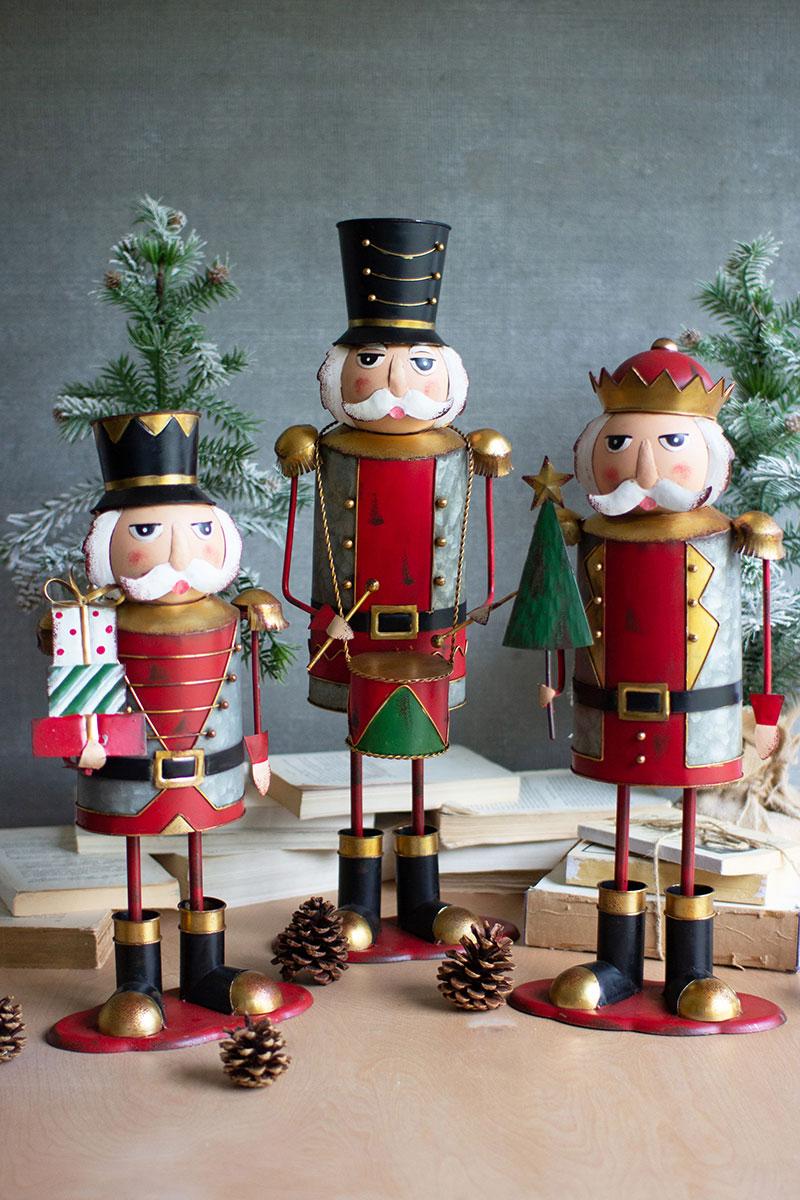 Painted Metal Nutcrackers – One Each Design