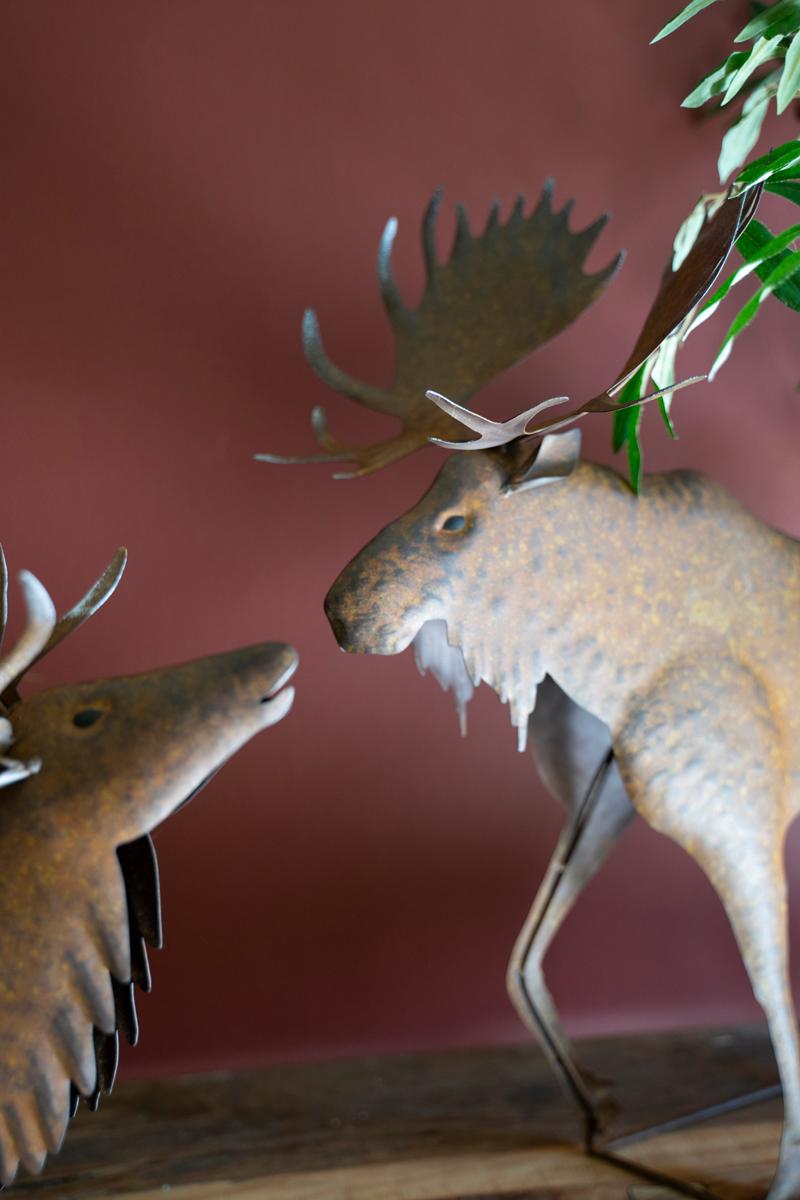 Rustic Metal Moose