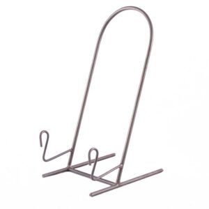 Heavy Iron Plate Stand, Gray