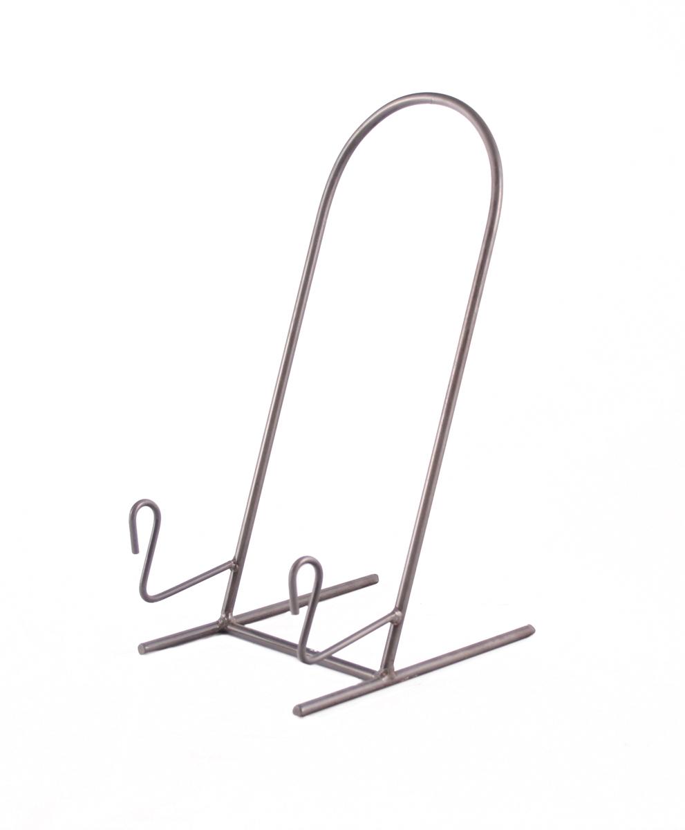 Heavy Iron Plate Stand, Gray