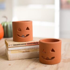 Short Terracotta Jack-O-Lantern, Orange