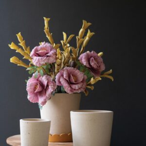 Scalloped Clay Planters