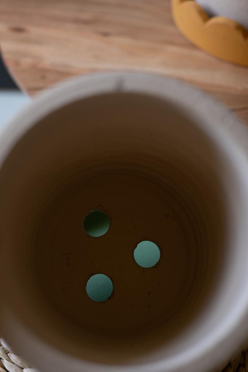 Scalloped Clay Planters