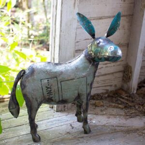 Recycled Metal Donkey
