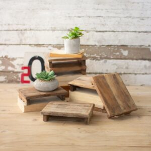 Recycled Wood, Repurposed Rectangle Wooden Riser