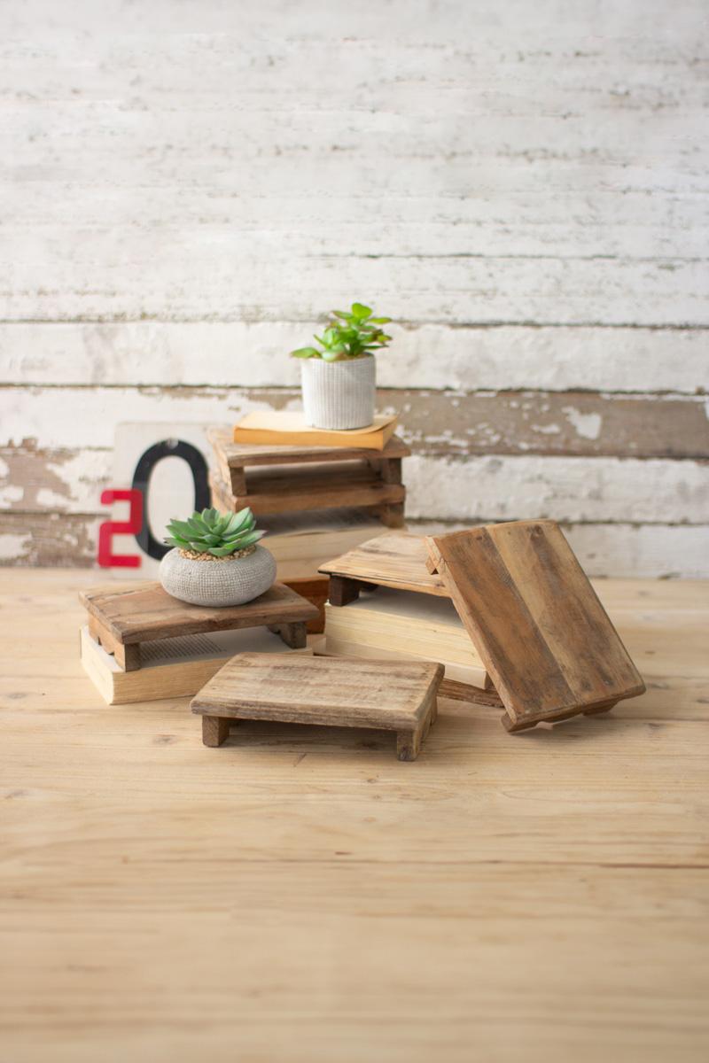 Recycled Wood, Repurposed Rectangle Wooden Riser