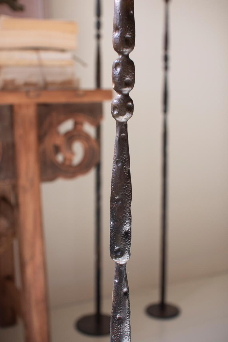 Tall Forged-Iron Taper Candle Holders – Ant Brass
