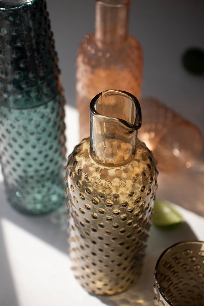 Bubble Glass Carafes W Tumbler – One Each
