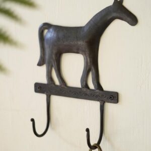 Box of 6 — Hammered Iron Horse Hook