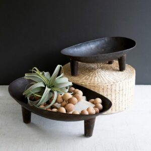 Oval Iron Bowls