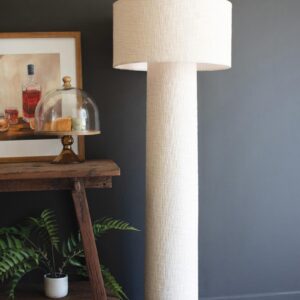 Boucle Fabric Floor Lamp With Shade
