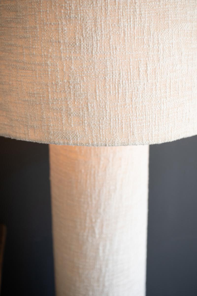 Boucle Fabric Floor Lamp With Shade