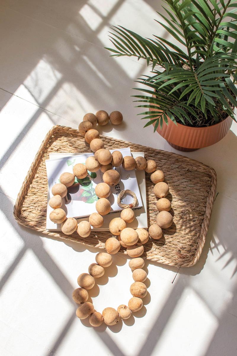 Box of 4 — Dried Gourd Ball Garland