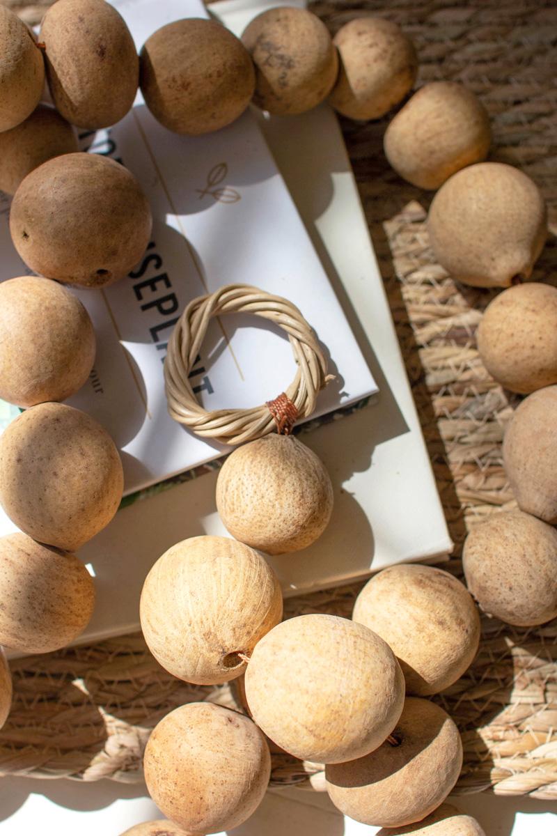 Box of 4 — Dried Gourd Ball Garland