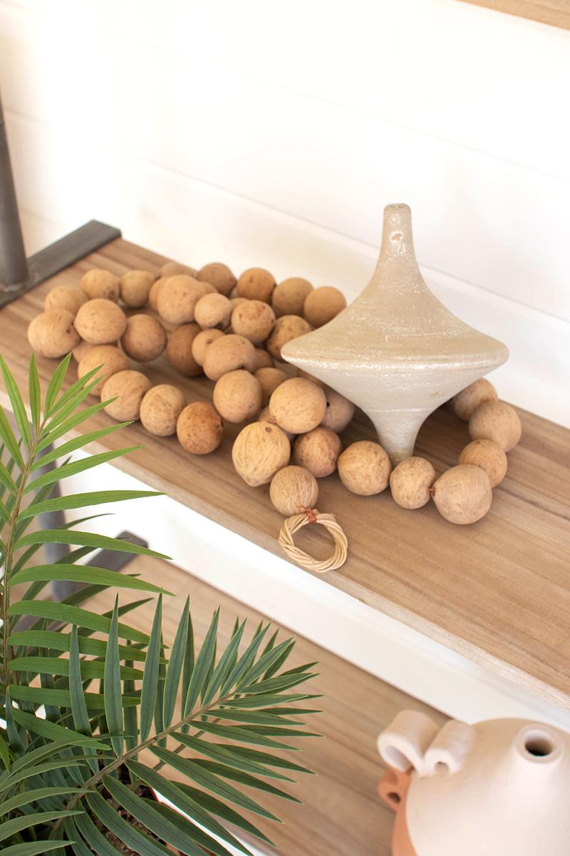 Box of 4 — Dried Gourd Ball Garland