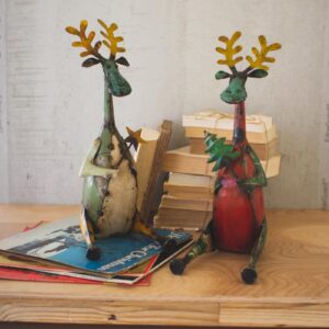Recycled Sitting Iron Moose