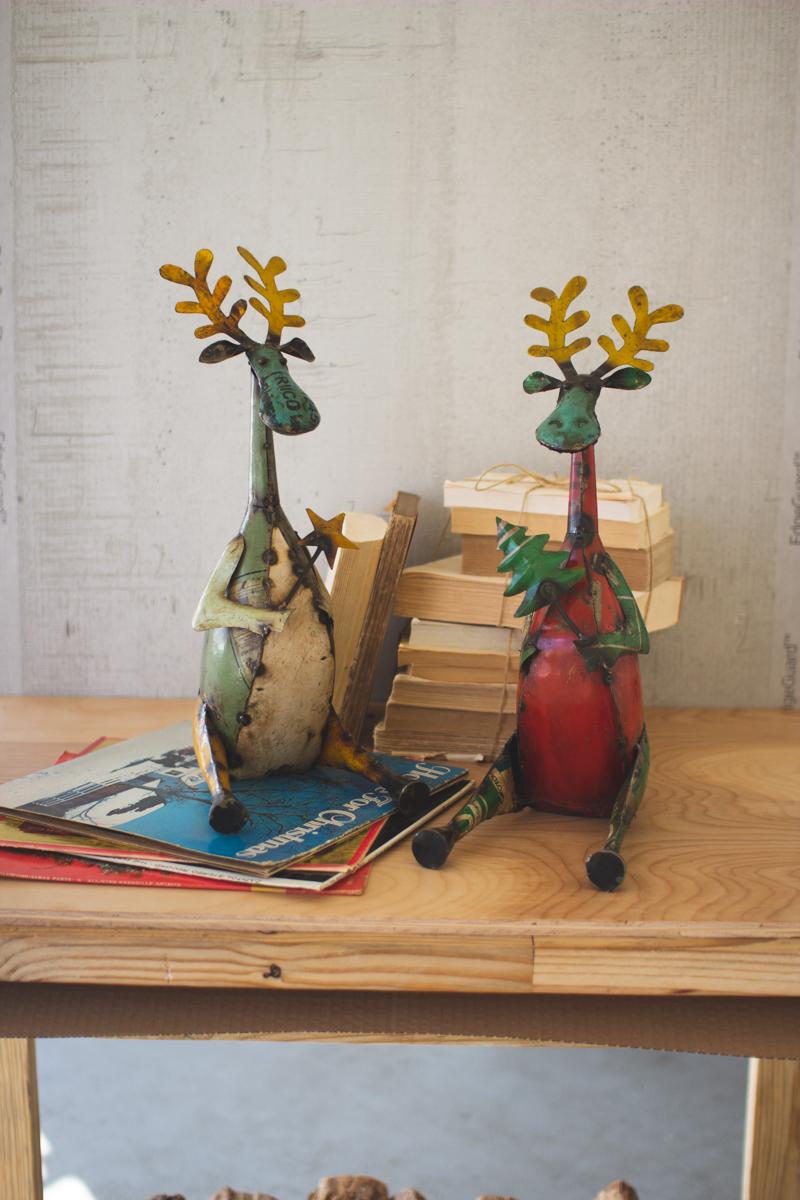 Recycled Sitting Iron Moose