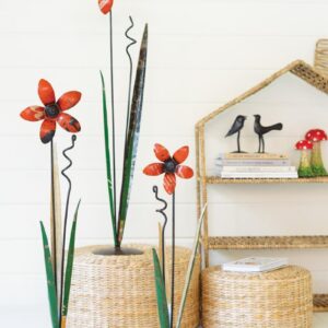 Recycled Metal, Recycled Iron Flowers